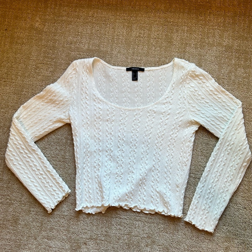 Geo Print Knit Sweater